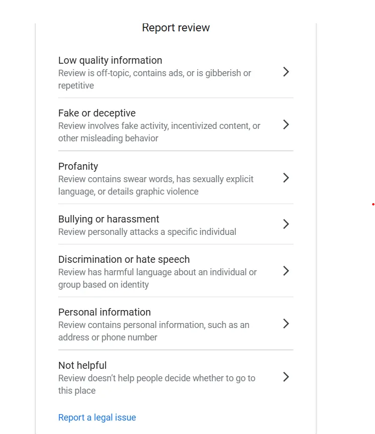 Can you Report and Remove negative google reviews
