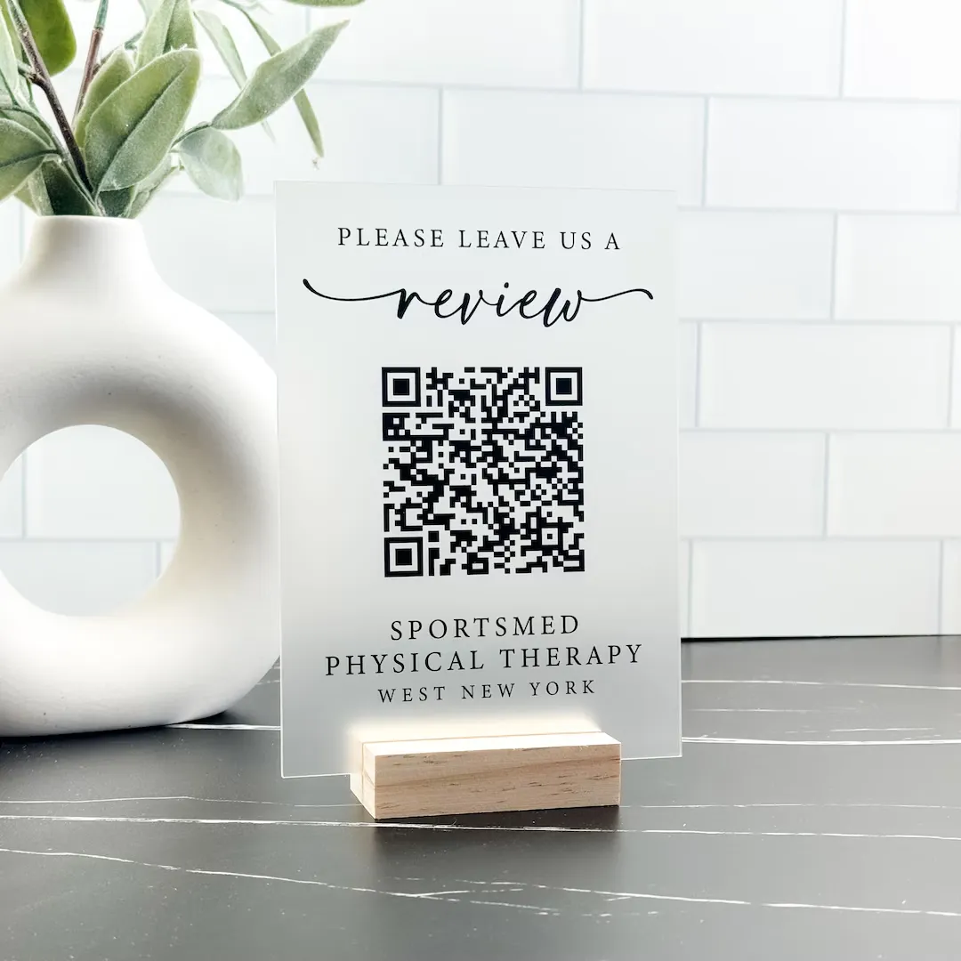 Google Reviews QR codes at stores