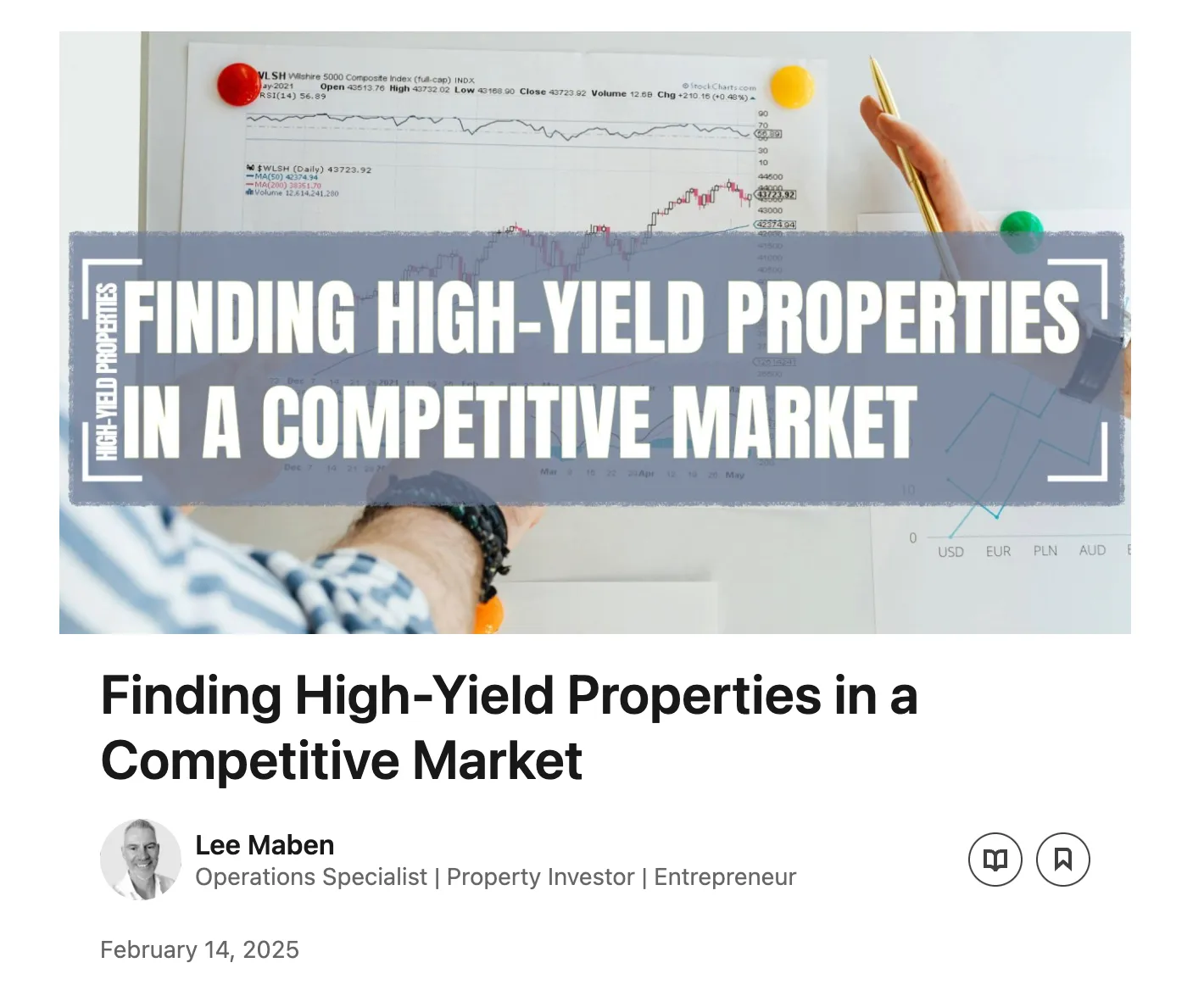 LinkedIn Post of Real Estate Guide