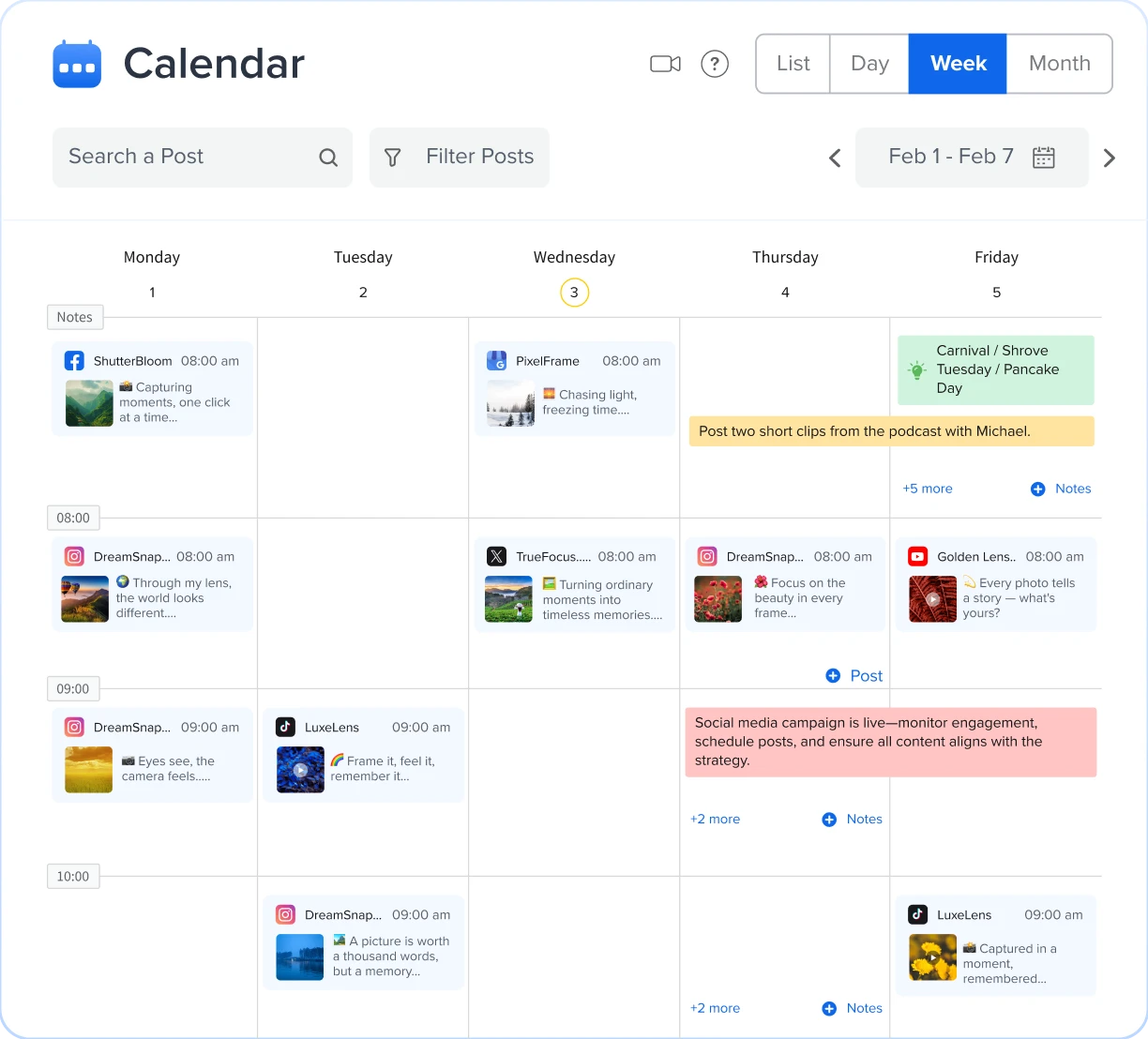 Plan Social Media Like a Prog