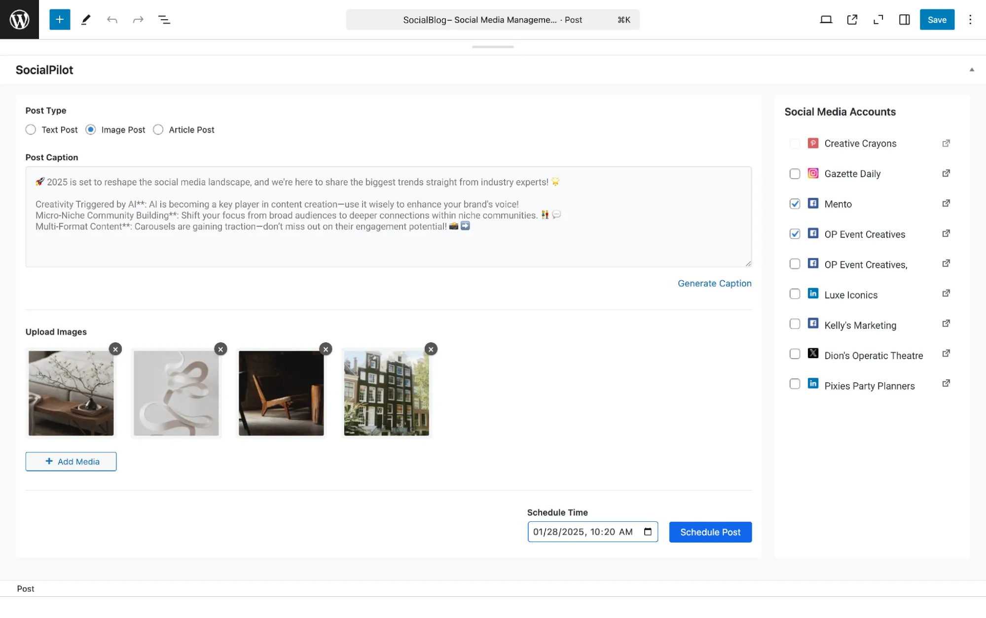 Post Caption Post Caption