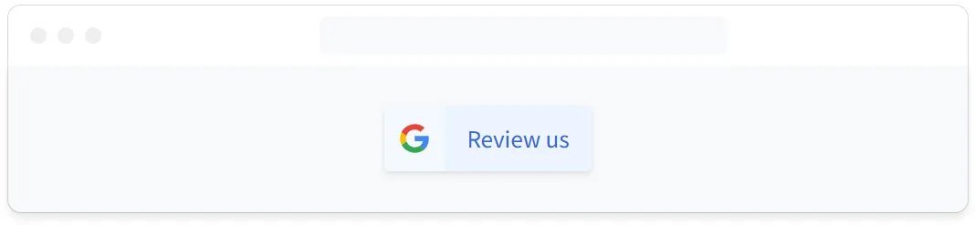 Review Button based facebook review widget