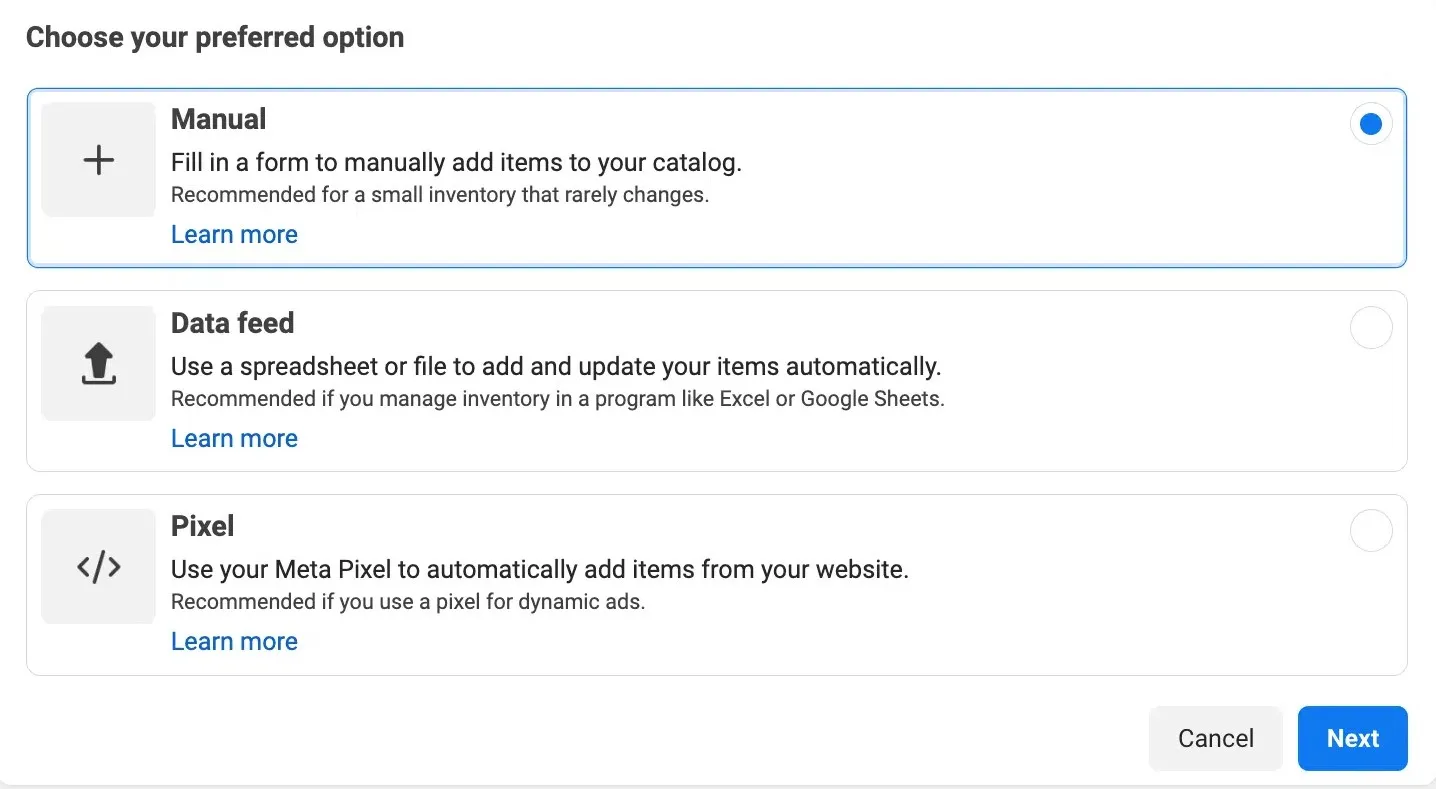 Set Up your Product Catalog