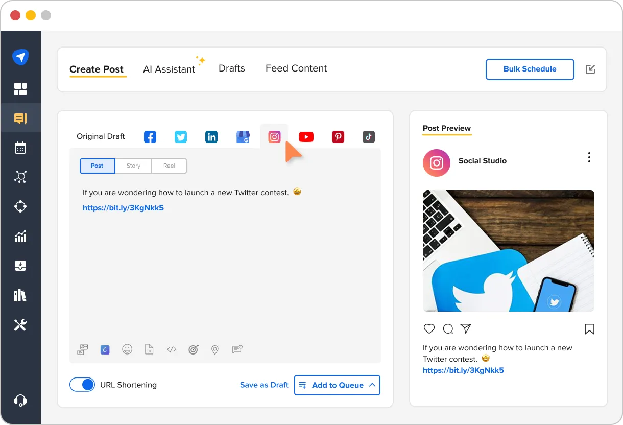 SocialPilot’s Instagram Scheduler