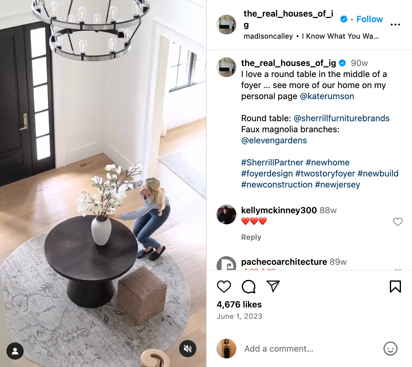 Video of realtor showing her staging process