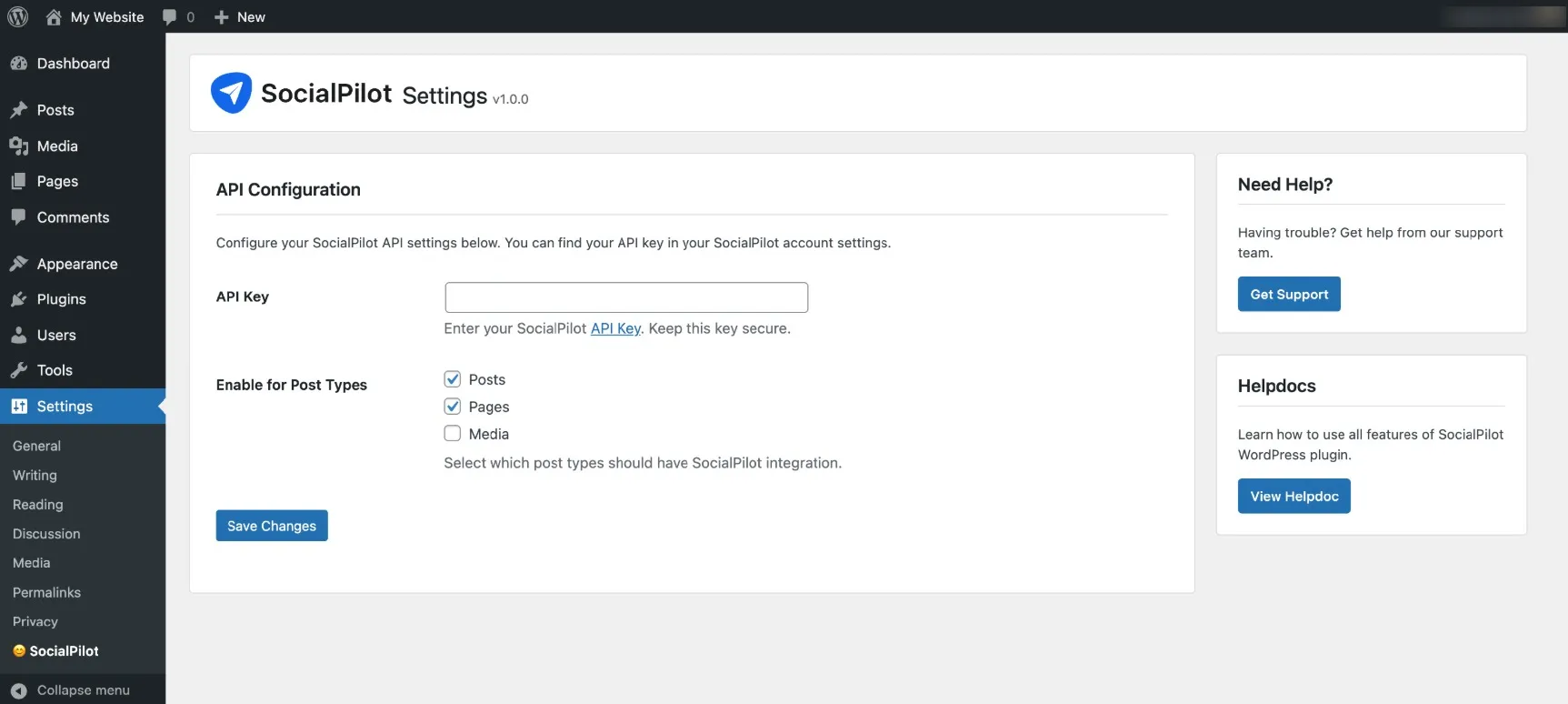 WordPress Settings WordPress Settings