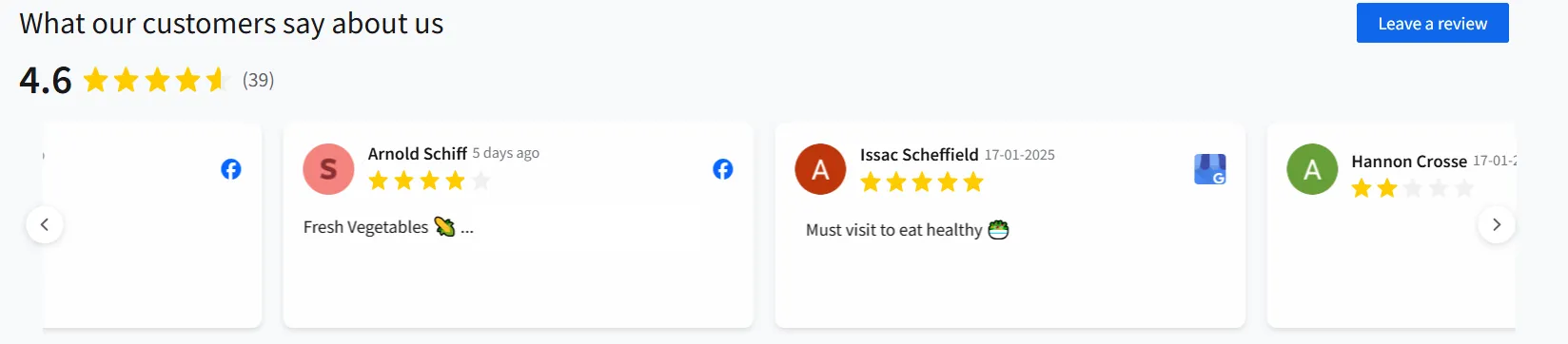 carousel review widget - how to embed facebook reviews into the website  pages