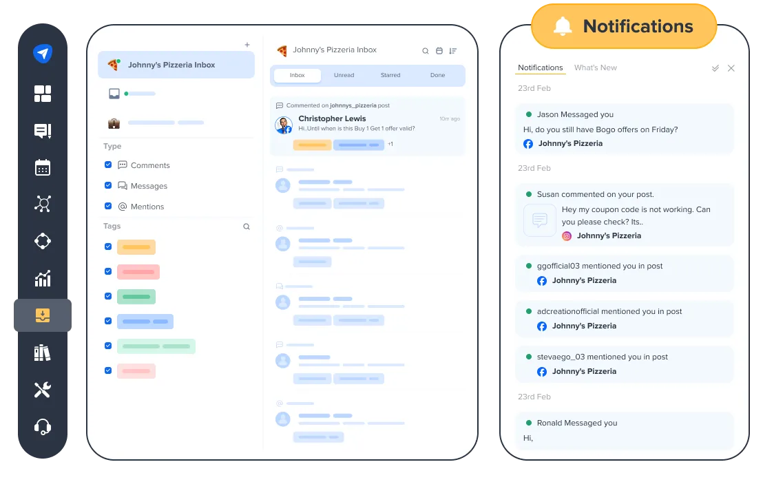 Never Miss a Customer Shoutout or Inquiry