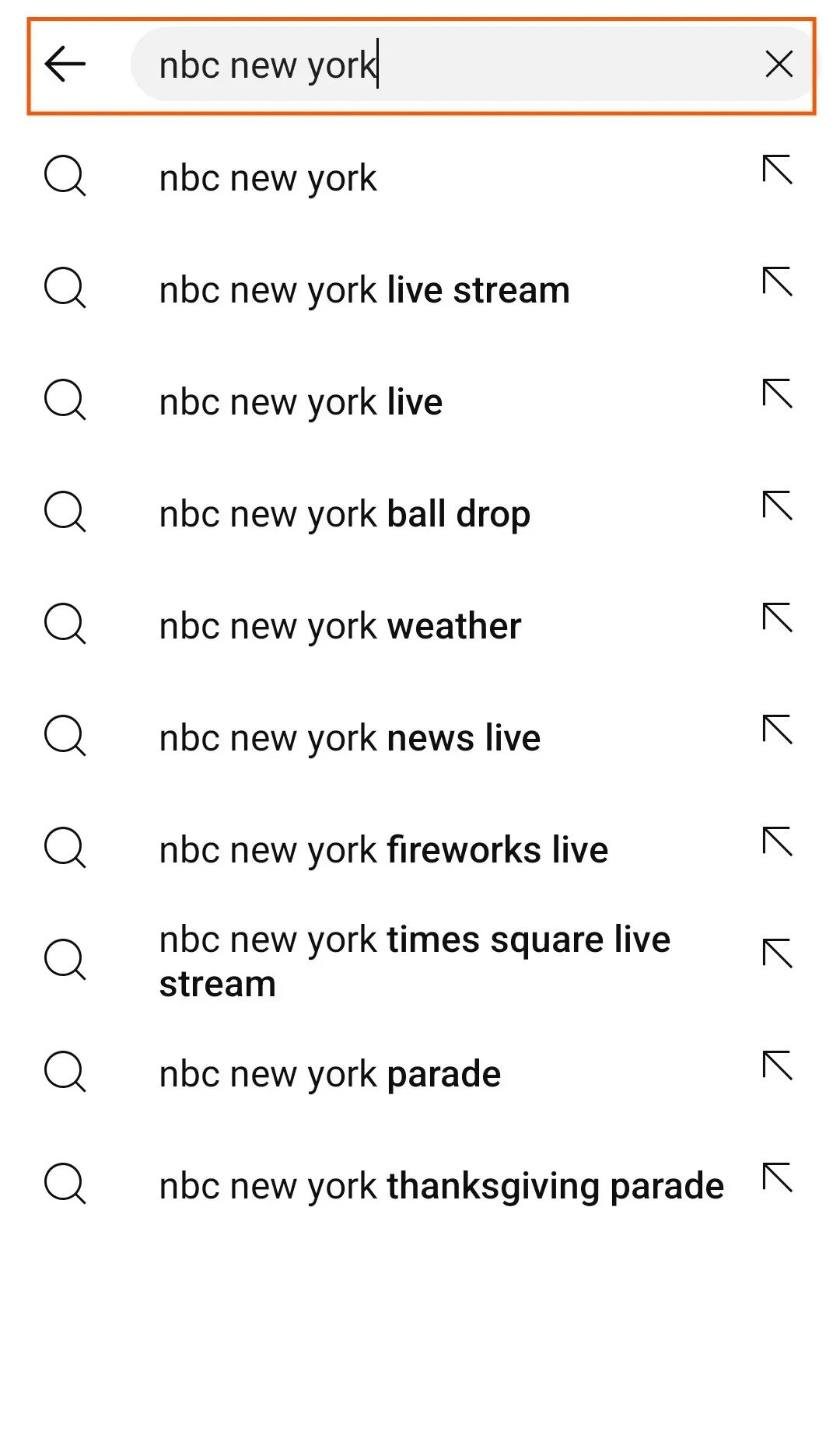 Find the user in the search box