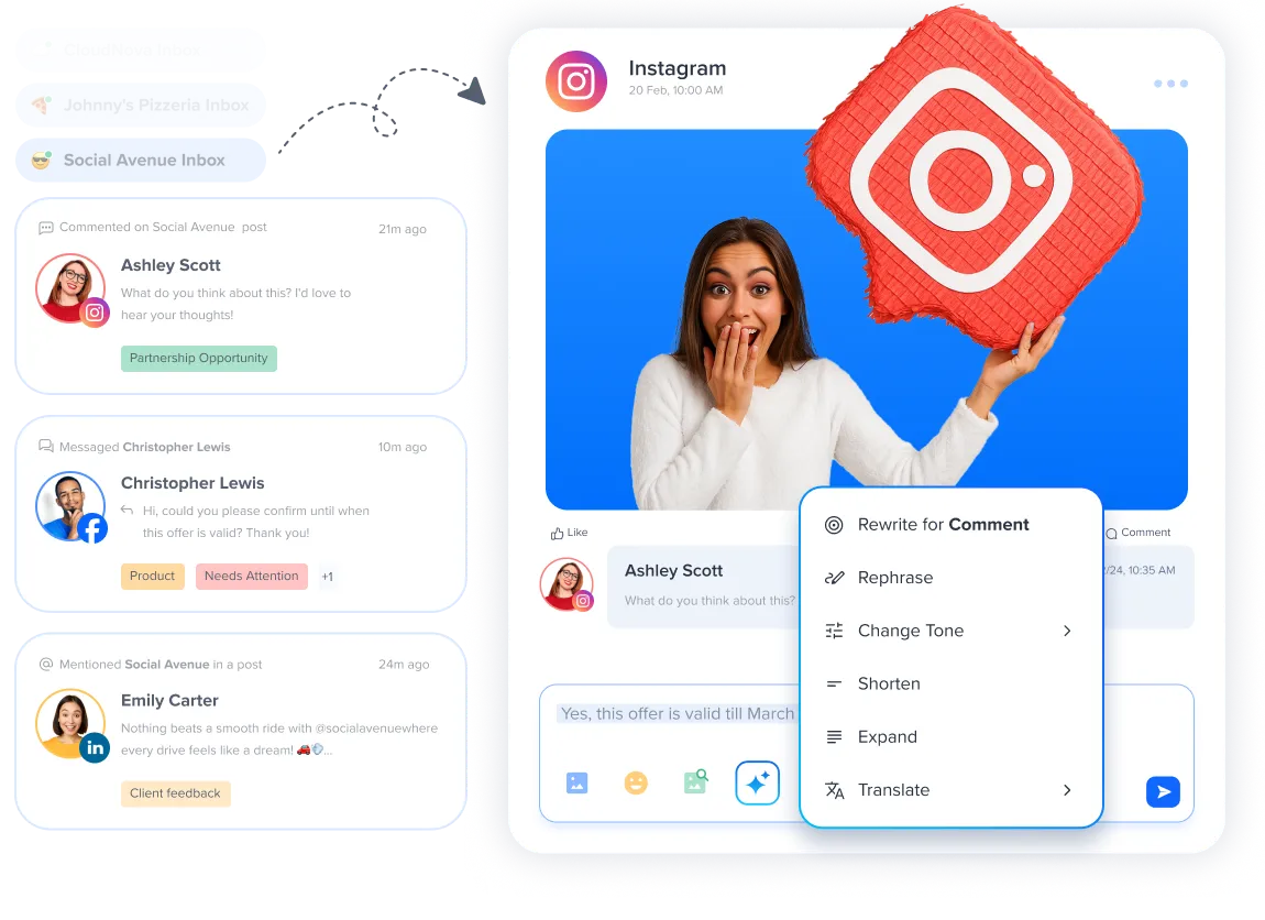 Instagram Comments and Messages Seamlessly