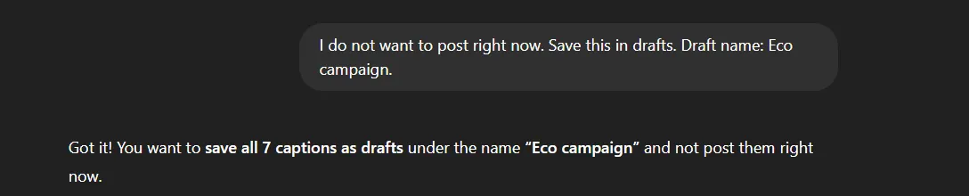Save as Drafts Save as Drafts