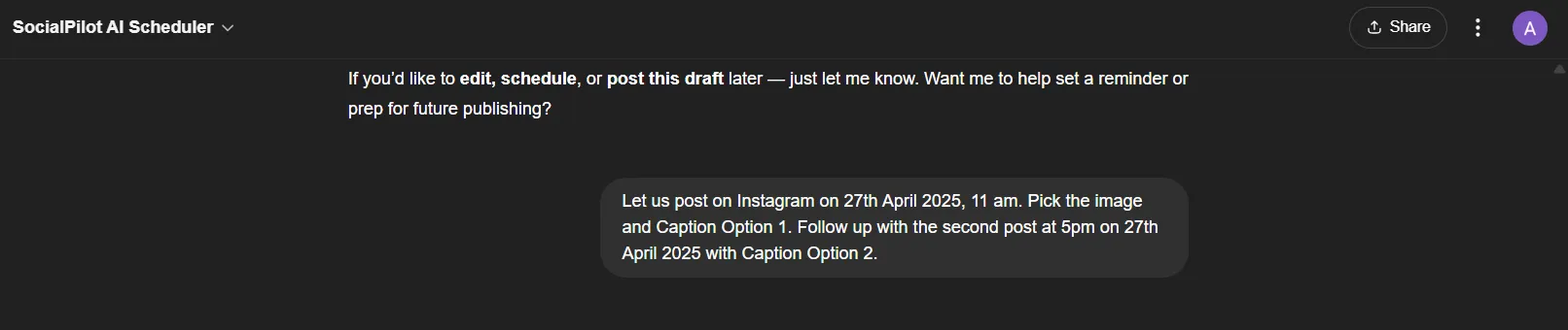 Schedule Post Schedule Post