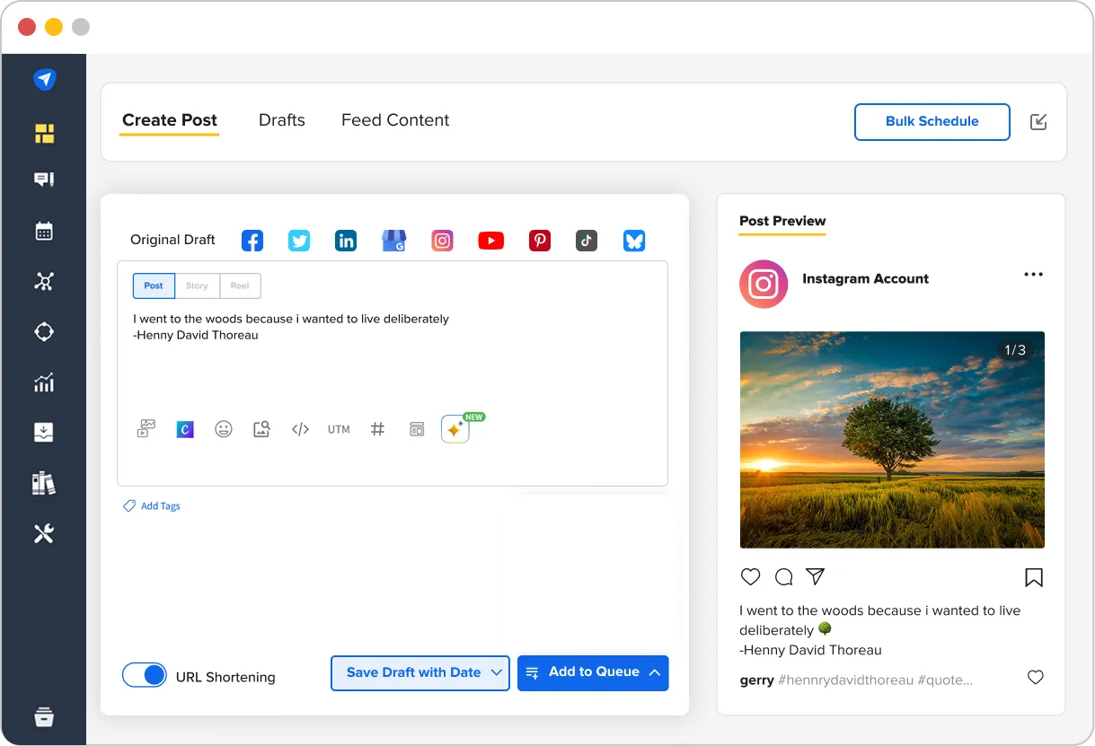 SocialPilot Instagram scheduler