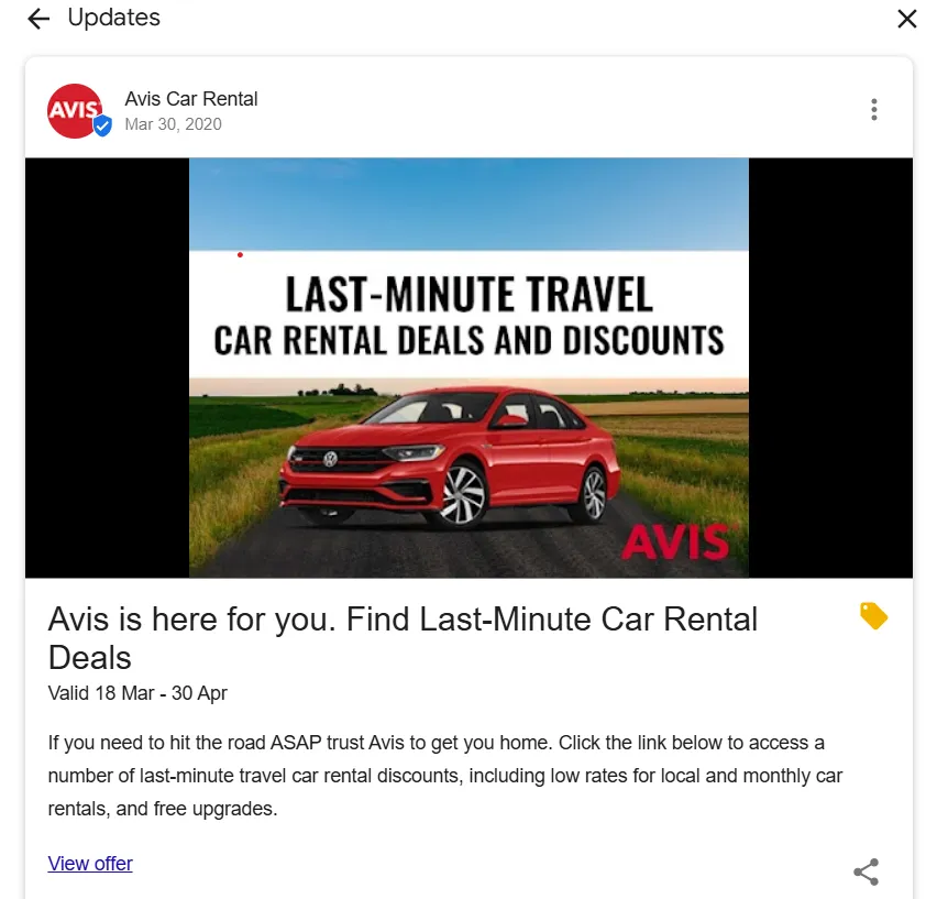 Use the Google Posting feature to Do business marketing and share important updates on Google search and Maps