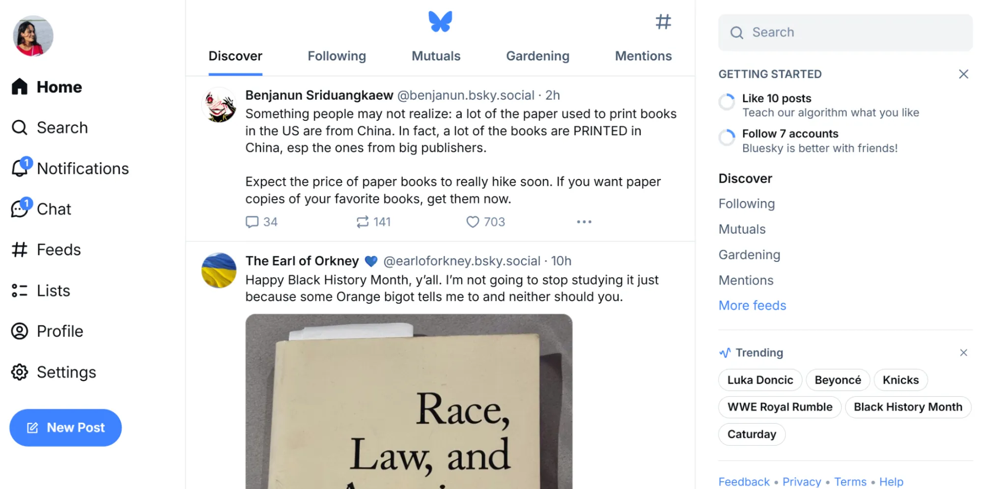 bluesky desktop feed