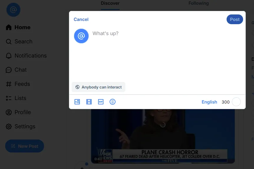 bluesky post composer