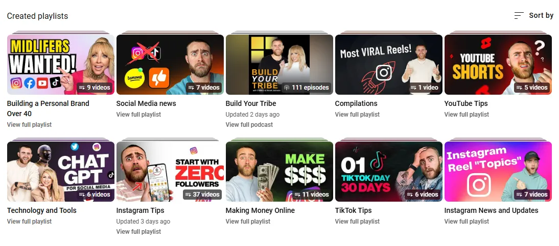 brock johnson youtube playlist screengrab