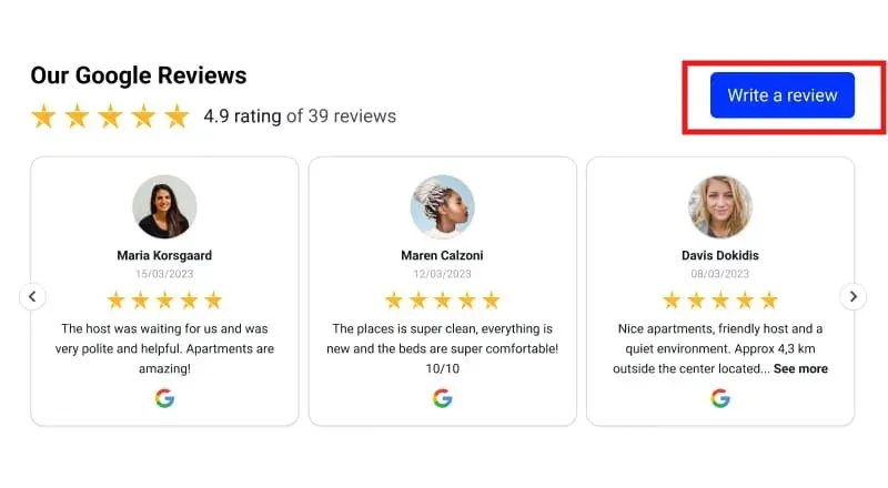 use the socialpilot review widget to embed Google reviews on your website