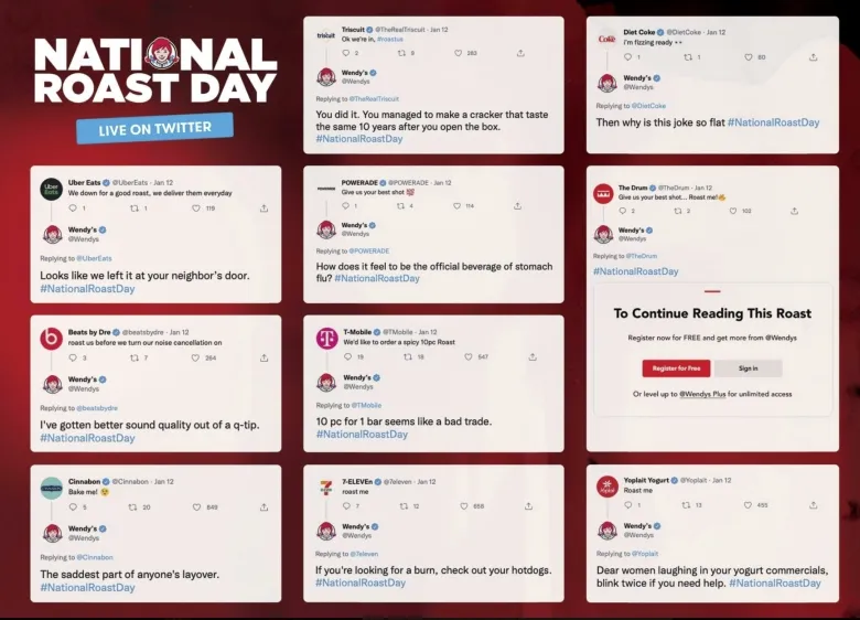 wendys-national-roast-day-tweets