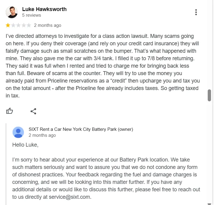 Apologize sincerely, acknowledge the issue in review response