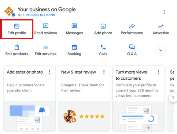 How to edit GBP profile