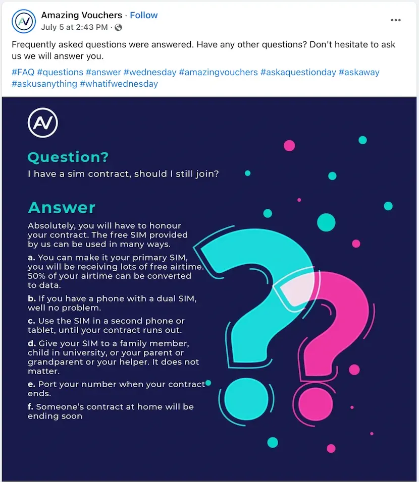 Q&A or FAQ Post Captions Q&A or FAQ Post Captions