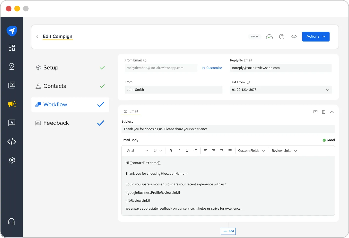SocialPilot Reviews review request workflow image