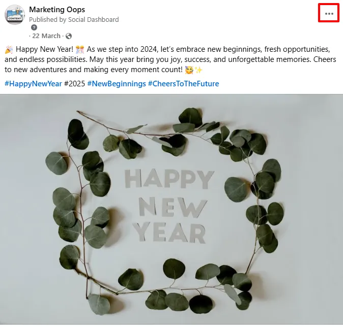 click on hamburger menu to turn of comments on Facebook post