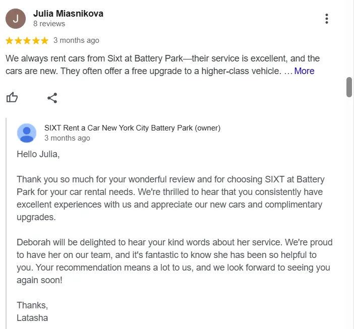 review response should be specific not generic template