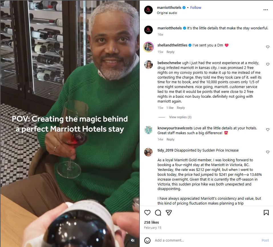 A hospitality brand can attract more guests by showing happy guest experience