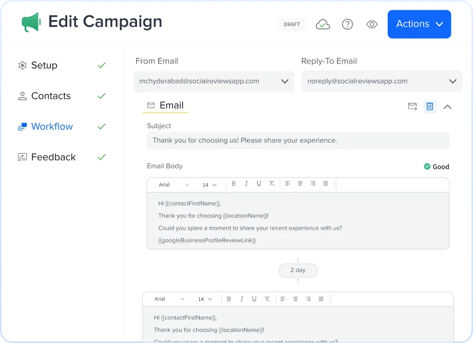 Automate Review Collection Process