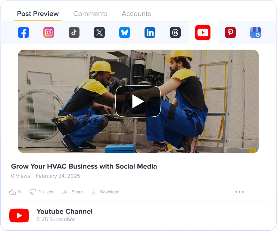 Centralize Socials in One Dashboard