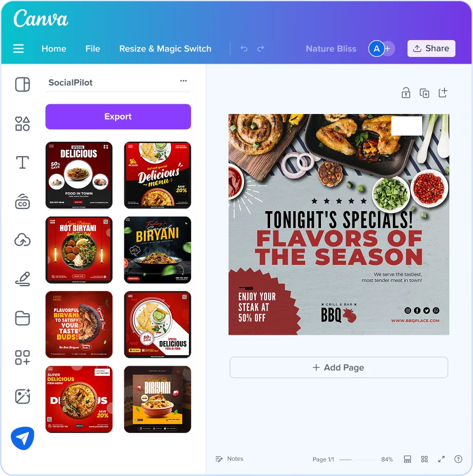 Design and Publish With Canva Integration