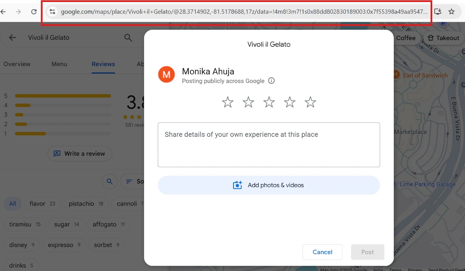 Generate review link through Google Maps Generate review link through Google Maps