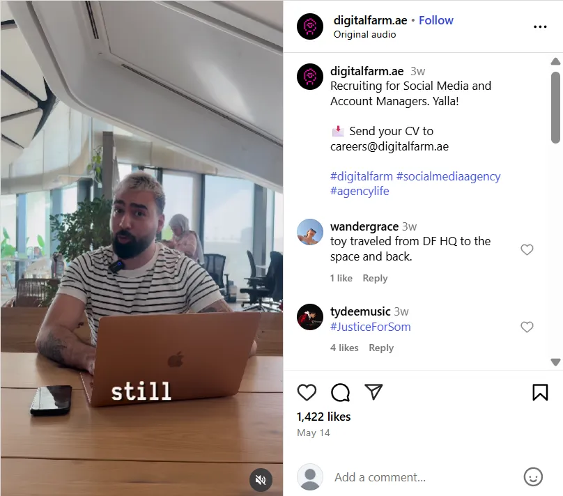 Hashtags for agency Reels