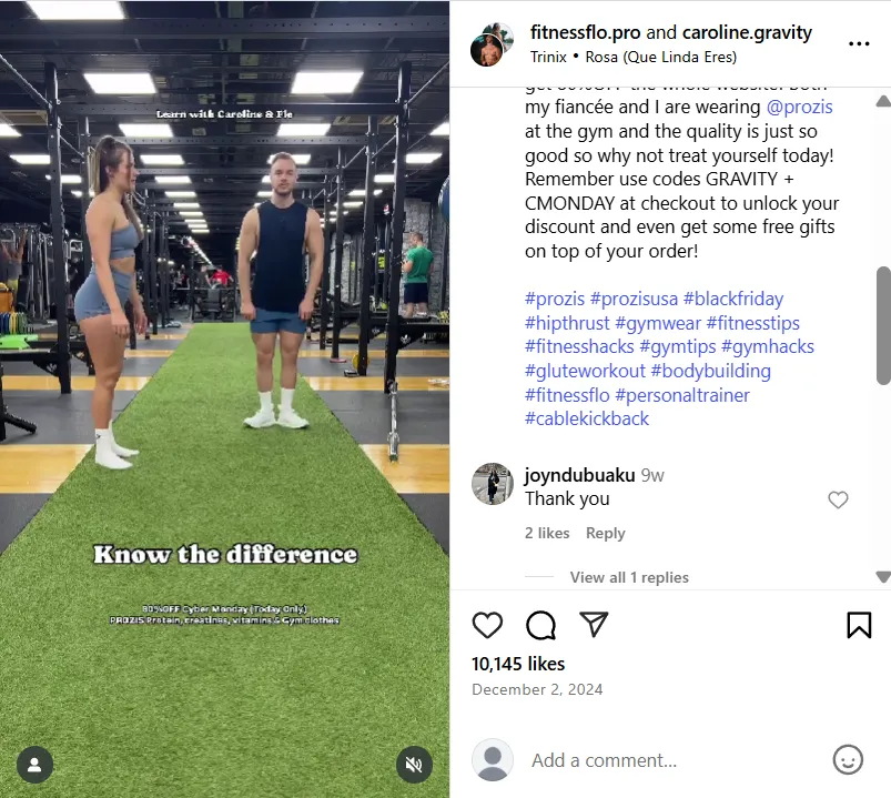 Hashtags for fitness Reels