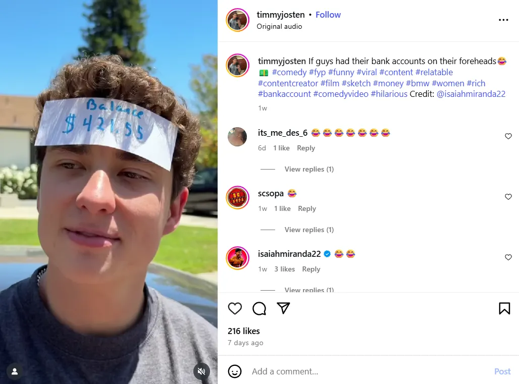 Hashtags for funny Reels