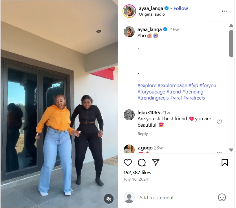 Hashtags for trending Reels