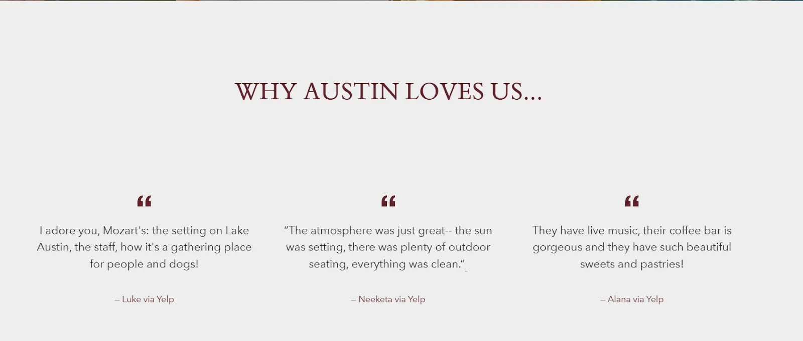 How to display customer testimonials