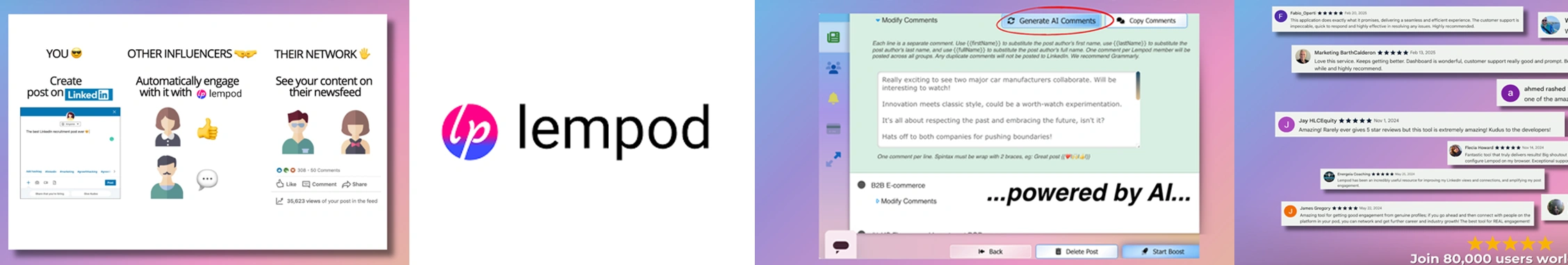 Lempod LinkedIn engagement tool