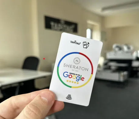 NFC cards for Google reviews