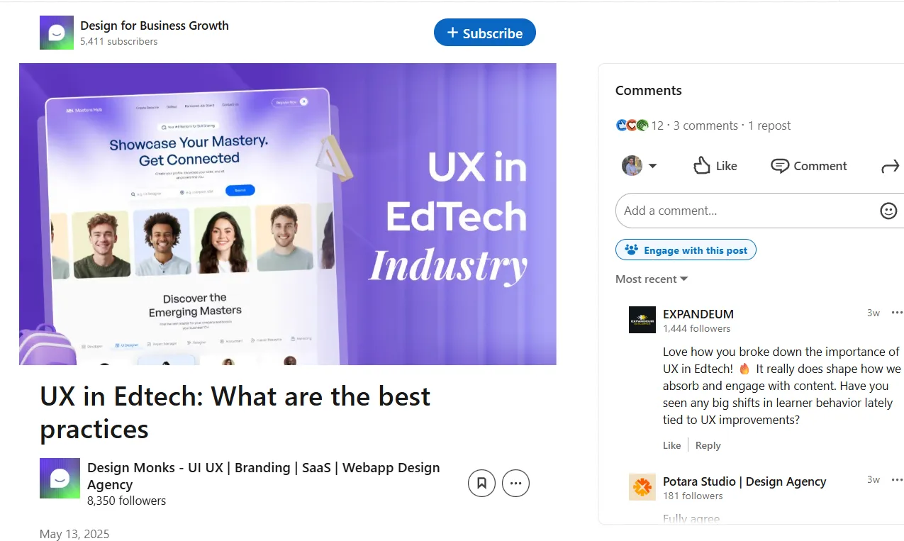 Posting newsletters on LinkedIn