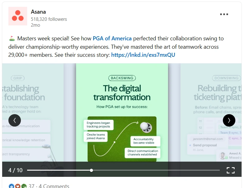 See how case study content shared on Linkedint