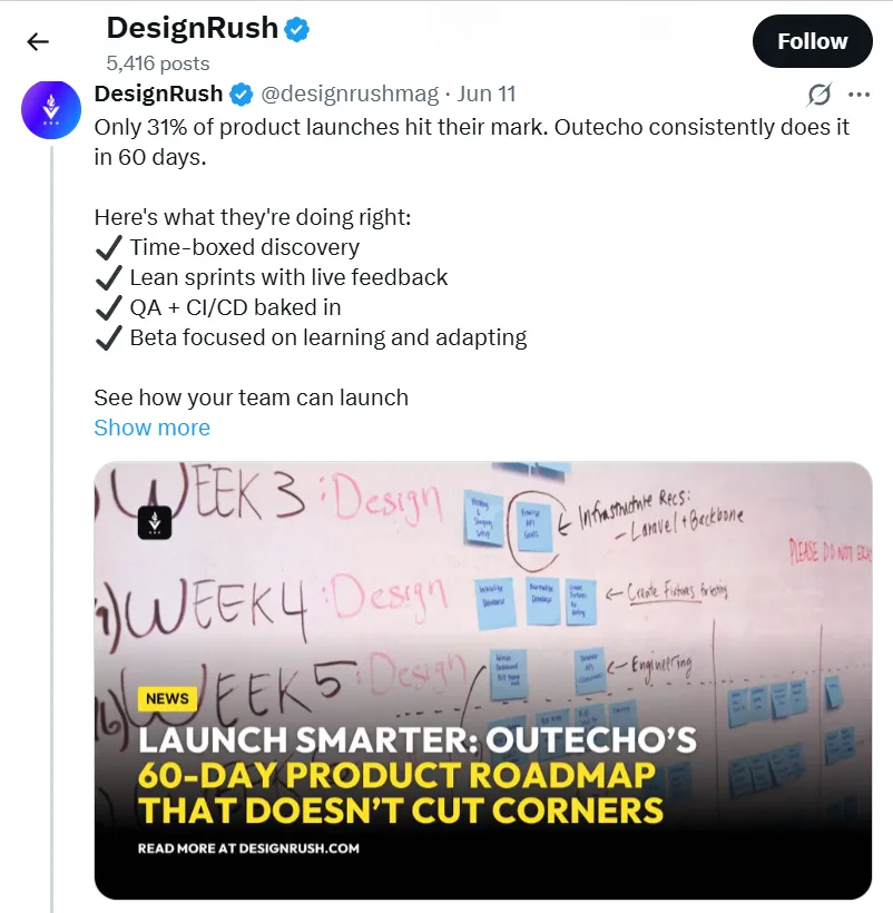 Sharing insights on Twitter/X