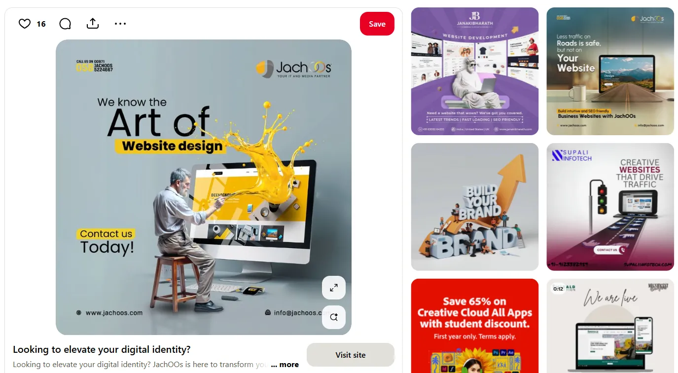 Using Pinterest for brand visibility