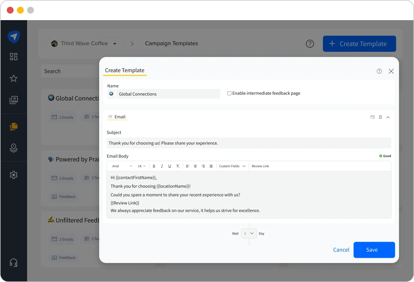 campaign templates feature in socialpilot reviews