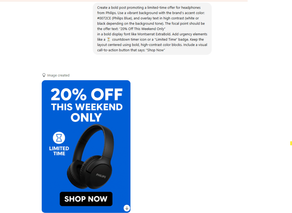 ChatGPT prompts for creating social media images 