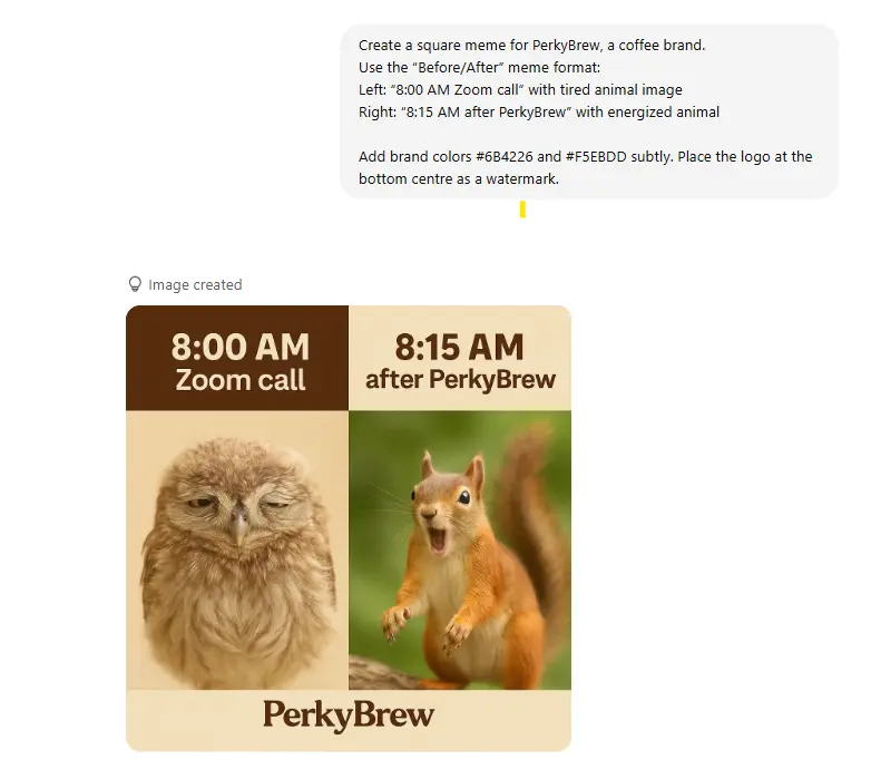 memes post creation prompts for social media