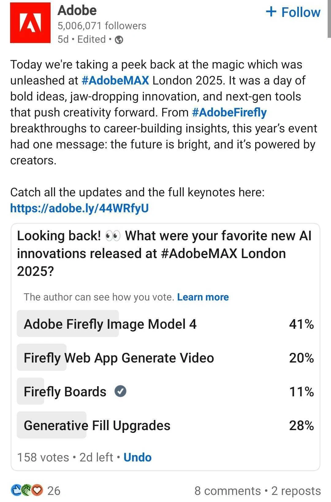 see how poll and feedback loop work on social media