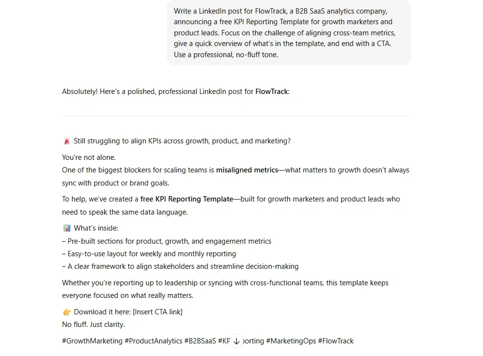 ChatGPT Prompts for Lead Generation Posts